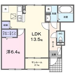 御幸辻駅 徒歩10分 1階の物件間取画像